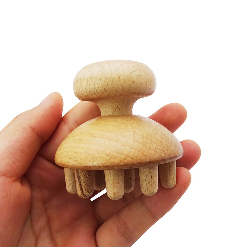 Musikalische Funktion Holzpilz Gua Sha Therapie Massagetool für Hand- und Ganzkörper-Lymphdrainage