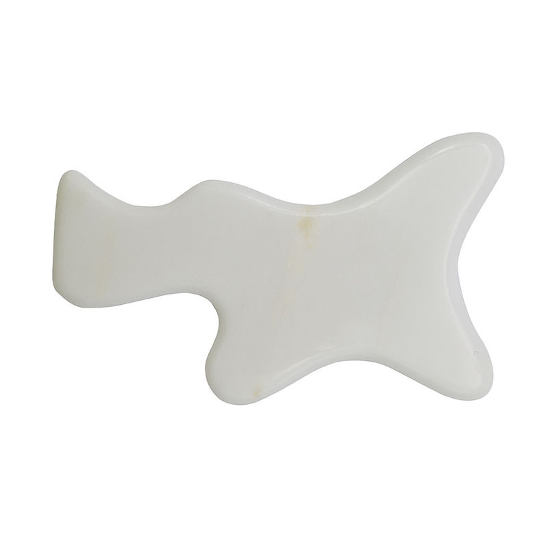 Körperbildhauerei Weißer Jade Gua Sha Massagetool zur Entgiftung des ganzen Körpers und zur Lymphdrainage