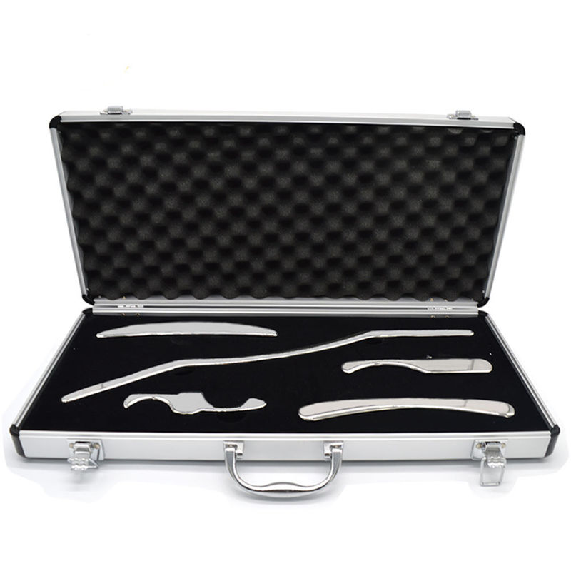 Erleben Sie die Vorteile der IASTM-Therapie mit einem 5-teiligen Set von medizinischen Edelstahl-Gua Sha-Tools
