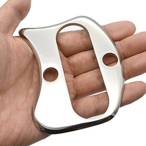 100*80*4,5mm MASSAGE Edelstahl-Guacha-Skrabbeln Massagetools Iastm Metall-Gua Sha zur Reduzierung von Falten Neues Design
