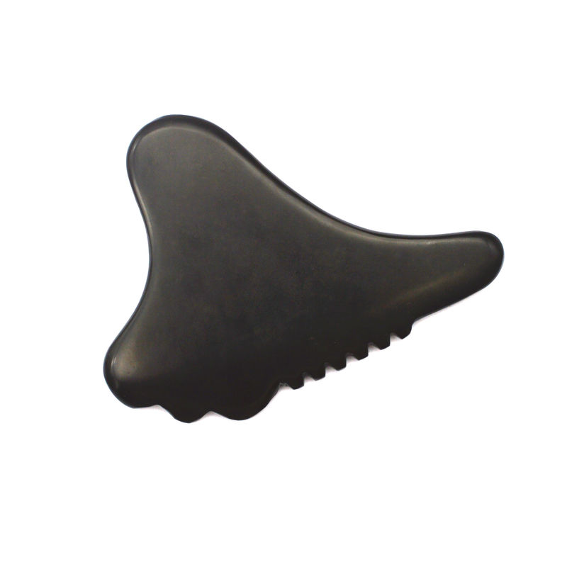 Ganzkörpermassage-Bereich Authentisches schwarzes umweltfreundliches Gesicht Gua Sha Tool Gesichtsmassager 105*77mm 114*74mm 2 Stück AKBS-030