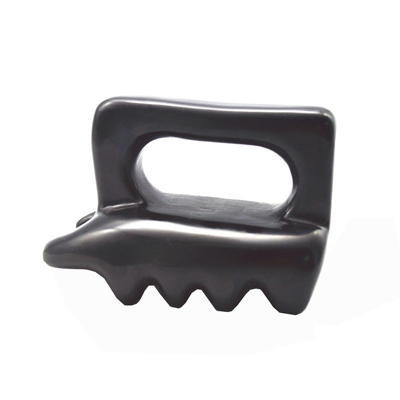OEM ODM Beste Gesichtsmassager für die persönliche Pflege Schönheitsmittel Gua Sha Tool Natürliche schwarze Bian Stein Guasha Bürste Körpermassager