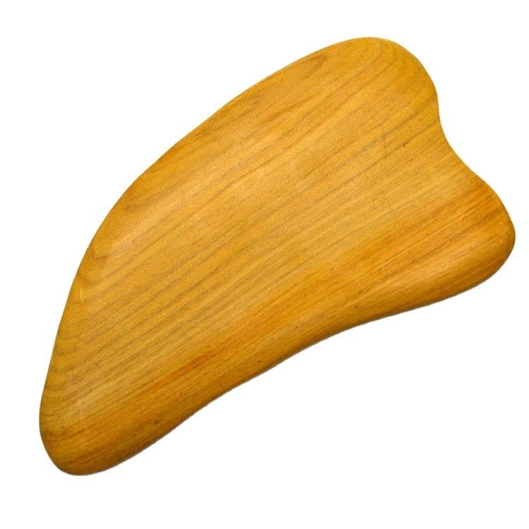 Natürliche Holz Gua Sha Werkzeug für Gesichtsschrauben Massage manuelle Draht-Steuerung Gesichtsmassager Holzbrett Schrauben