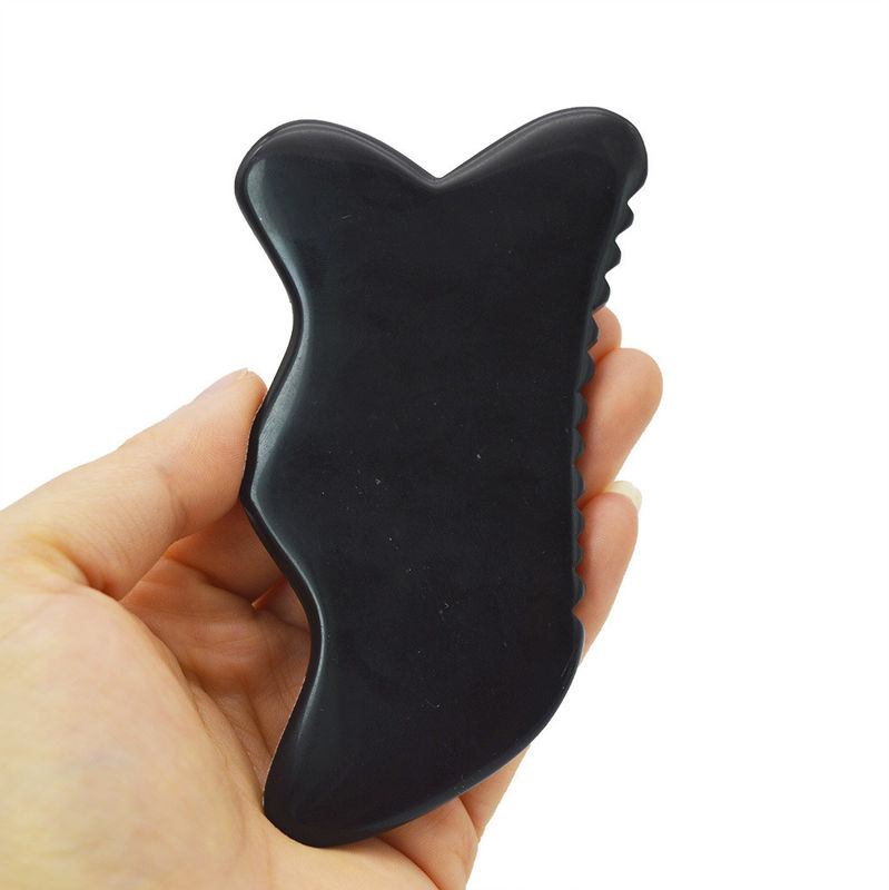2024 Handgeführtes Gua Sha Massagegerät Einzigartiges 7-Kanten-Gua Sha Bian Stein Gua Sha Gesichtswerkzeug Funktion Kopf Gesundheitsmassager