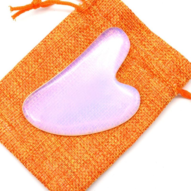Technischer polierter Opalstein Gua Sha-Scraping-Massager zur Hautpflege und Entgiftung