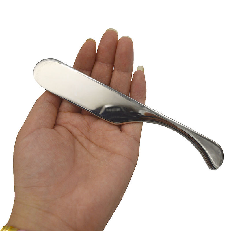 15.5*2.5cm Silber Gua ShaScraping Massage Board Body Guasha Massage Tool Edelstahl Schraubwerkzeuge zur Schmerzlinderung