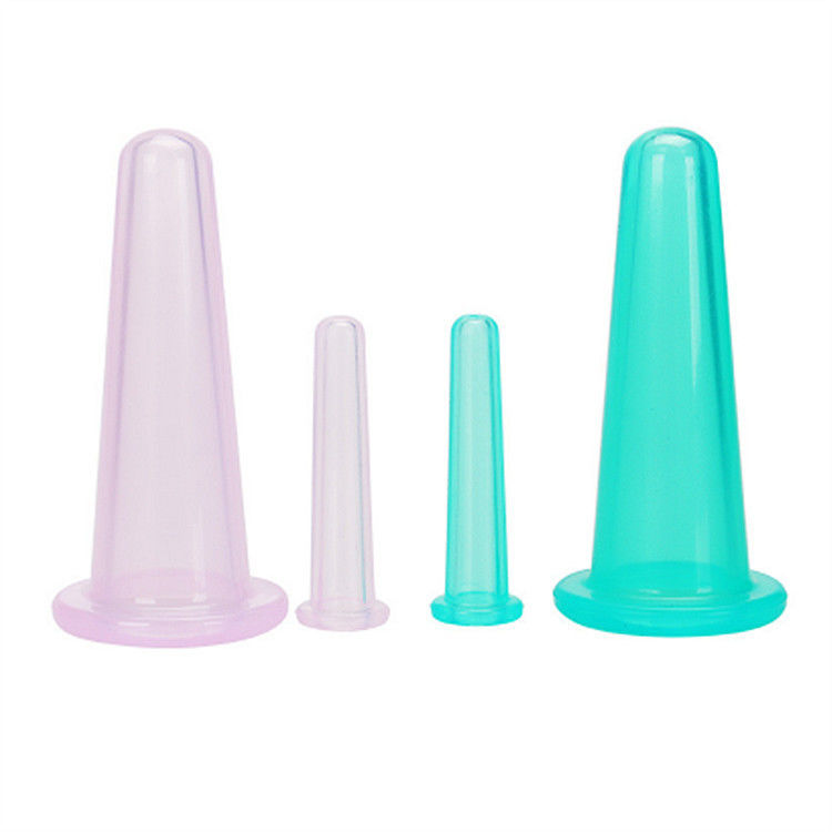 Facial Cupping Therapy Set 4 in 1 Silicone Tassen für chinesische Medizin Apparate und umweltfreundlich